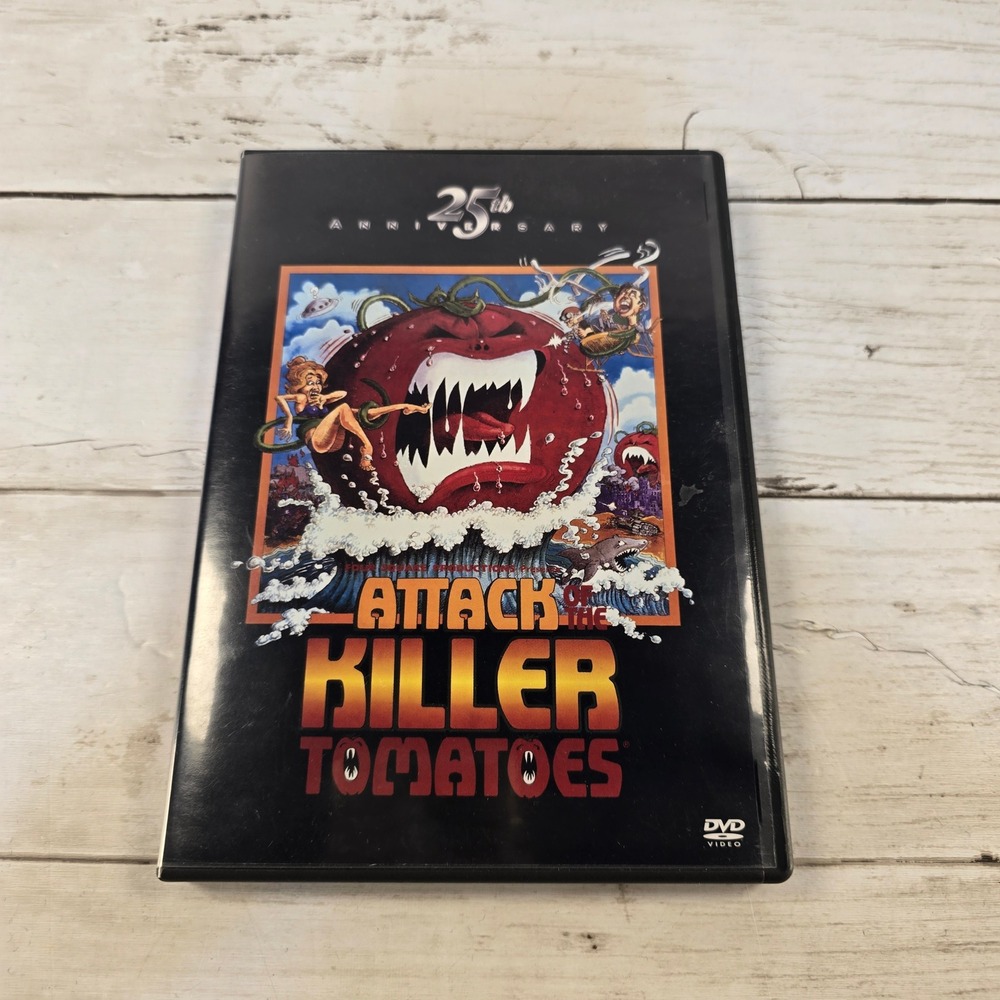 Attack of the Killer Tomatoes DVD 25th Anniversary Rhino Home Video Cult Classic